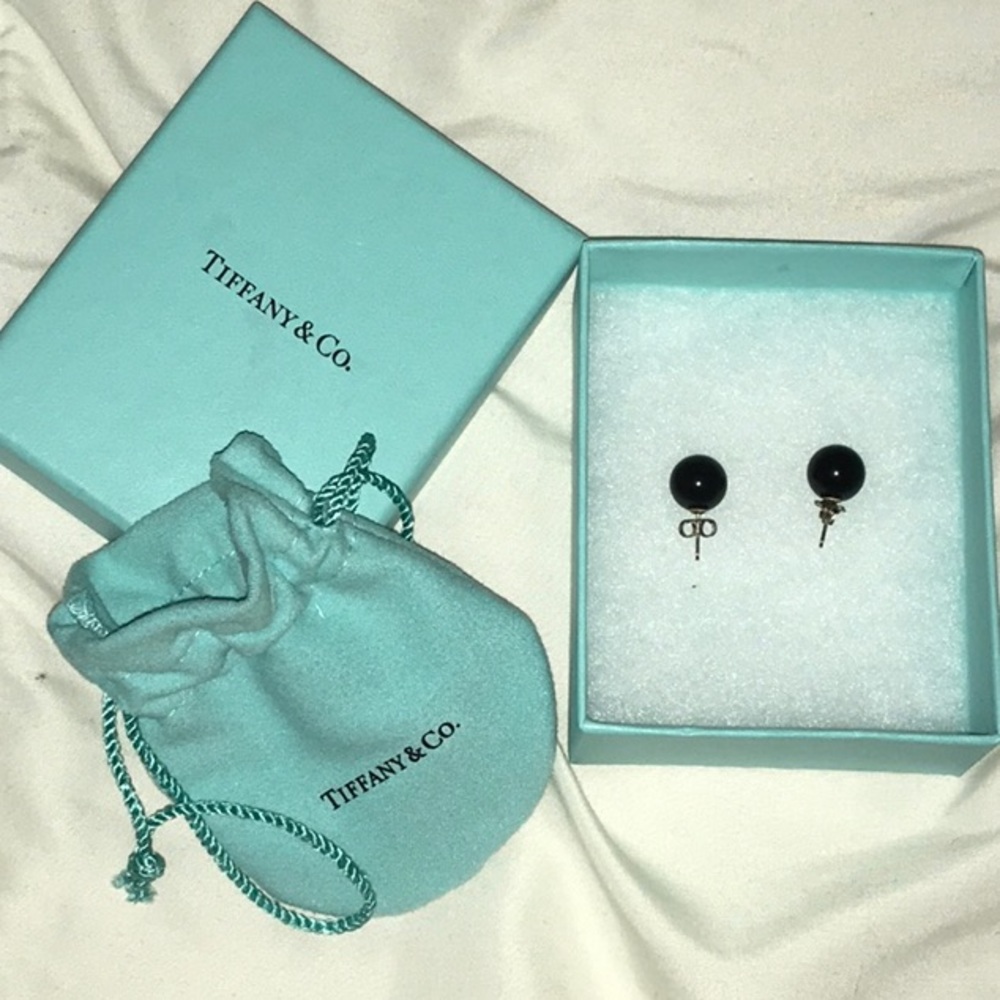 Tiffany & Co Ziegfeld Collection Onyx Earrings